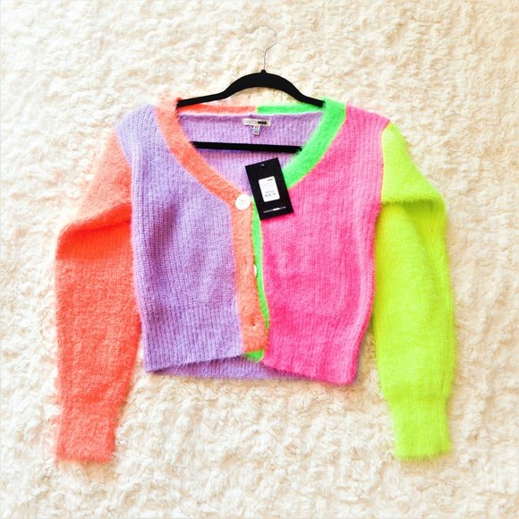 Angelica Multi Color Block Cardigan - Picture 5 of 6